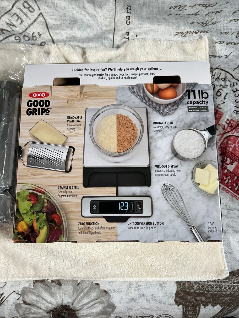 Oxo Good Grips Stainless Steel Digital Scale in Silver and Black